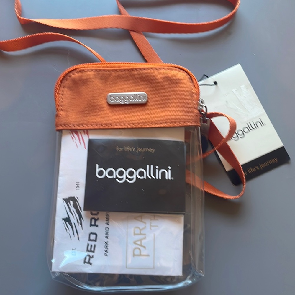 Baggalini crossbody clear stadium bag BRAND NEW